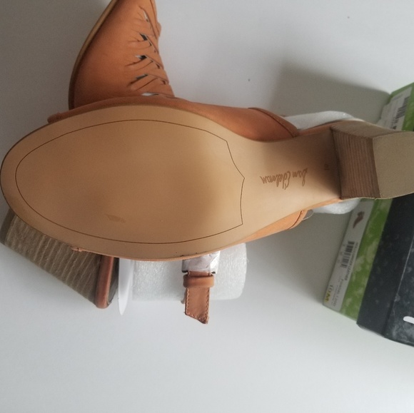 sam edelman holly ginger leather sandal bootie - Picture 3 of 8